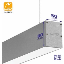 Lambaled Lineer LED Sarkıt 160CM 40W 4000K Doğal Işık