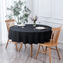 Zeren Home Sıvıya Dayanıklı Yuvarlak Dertsiz Masa Örtüsü