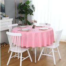 Zeren Home Sıvıya Dayanıklı Yuvarlak Dertsiz Masa Örtüsü