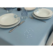 Zeren Home Sıvıya Dayanıklı Yuvarlak Dertsiz Masa Örtüsü