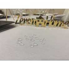 Zeren Home Sıvıya Dayanıklı Yuvarlak Dertsiz Masa Örtüsü
