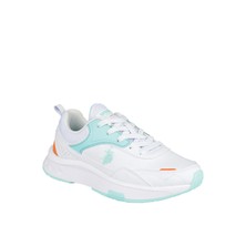 U.S. Polo Assn. Bej Kadın Sneakers Düz Taban Rahat Kullanım İçin Tasarlandı