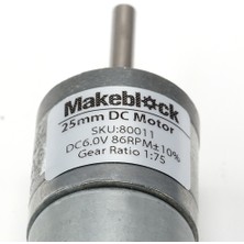 Makeblock Dc Motor-25 6V/86RPM Standart