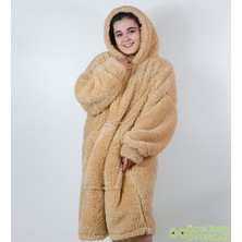 Ayıcı Oyuncak Welsoft Peluş Polar Giyilebilir Battaniye Pijama