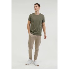 Lumberjack CT102 0 Yaka Erkek Tshirt - Haki