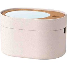 IKEA Akdeniz Saxborga Plastik Mantar 24X17 cm Ayna Kapaklı Saklama Kutusu