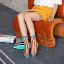 Acar Sport Şeffaf Transparan Desenli Kadın Çorap (Japon/kore Tarzı)