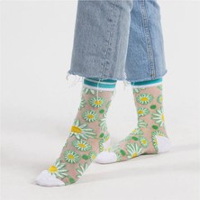 Acar Sport Şeffaf Transparan Desenli Kadın Çorap (Japon/kore Tarzı)