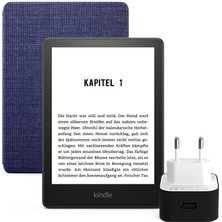 Amazon Kindle 6.8" Paperwhite 5 E Kitap Okuyucu 16 GB + Orijinal Kılıf Kumaş ve Şarj Adaptörü Reklamsız