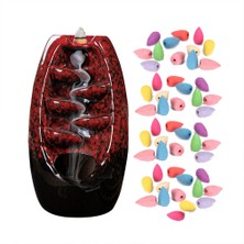 Keyfim Shop Mistik Yol Tasarımlı Geri Akışlı Tütsülük 18*8*8*cm - 3 Adet Tütsü Hediyeli