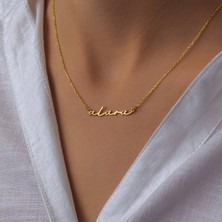 Nida Jewelry 925 Ayar Gümüş Isim Kolye