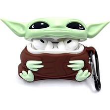 Kılıf Benim Airpods Pro 1/2. Nesil Uyumlu Baby Yoda Karakter Silikon Koruma Kılıf