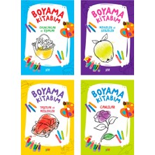 Minik Ada Boyama Kitapları Serisi 4 Kitap Birarada Erdem Çocuk