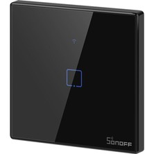 Sonoff T3EU1C 1 K  Wifi-Rf Akıllı Işık Anahtar Siyah