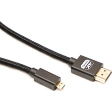 Markofist MF-DK65 Micro HDMI To HDMI Kablo Spiralli 4K 60Hz 80CM