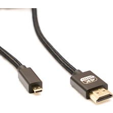 Markofist MF-DK65 Micro HDMI To HDMI Kablo Spiralli 4K 60Hz 80CM