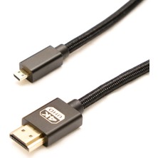 Markofist MF-DK65 Micro HDMI To HDMI Kablo Spiralli 4K 60Hz 80CM