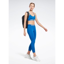 Reebok Mavi Kadın Tayt HT6056 Wor Commercial Tigh