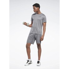 Reebok Normal Açık Gri Erkek Şort S Beden IB1272 Comm Knit Short Konforlu Tasarım