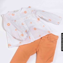 Xo Kids Kız Pantolon 1-4 Yaş 2348 KPNT09035 Somon