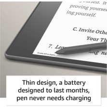 Amazon Kindle Scribe 10.2" E Kitap Okuyucu Premium Pen 16 GB + Orijinal Kumaş Kılıf + Adaptör