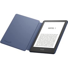 Amazon Kindle 6.8" Paperwhite 5 E Kitap Okuyucu Orijinal Deri Kılıf Lacivert