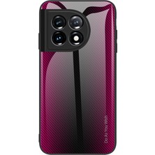 Xshop Oneplus 11 5g Tpu Için+Temperli Cam Telefon Kılıfı Karbon Fiber Doku Cep Telefonu Koruyucu Kapak (Yurt Dışından)