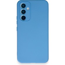 Happycase Samsung Galaxy A34 5g Kılıf Nano Içi Kadife  Silikon - Mavi