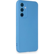 Happycase Samsung Galaxy A34 5g Kılıf Nano Içi Kadife  Silikon - Mavi