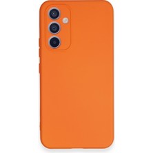 Happycase Samsung Galaxy A34 5g Kılıf Nano Içi Kadife  Silikon - Turuncu