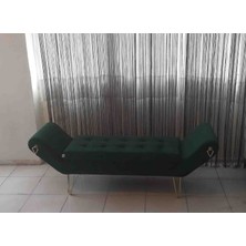 Mc Mobilya Sahra Peri Bench Puf Ayak Ucu Metal Ayak Dinlenme Koltuğu