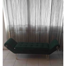 Mc Mobilya Sahra Peri Bench Puf Ayak Ucu Metal Ayak Dinlenme Koltuğu
