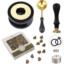 Profisher Davetiye Mum Mühürü Uygulama Seti Siyah Renk 661 Yüzükler