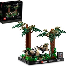 LEGO® Star Wars™ Endor Hız Motoru Takibi Dioraması 75353 - Yetişkinler için Yapım Parçalarıyla İnşa Edilen Koleksiyonluk Yaratıcı Sergileme Modeli Yapım Seti (608 Parça)