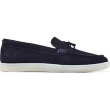 Nevzat Onay Lacivert Süet Yazlık Loafer -13023-
