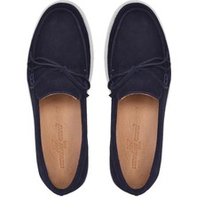 Nevzat Onay Lacivert Süet Yazlık Loafer -13023-