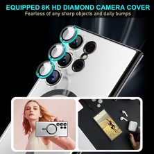 Dexmon Galaxy S23 Ultra Kılıf Magsafe Şarj Özellikli Kamera ve Lens Korumalı Esnek Silikon Dempre Case