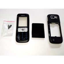 OEM Nokia 2630 Full Kasa Kapak Tuş Takımı Nokia 2630  Uyumlu Siyah Renk Orta Kasa Ön Kapak Arka Kapak