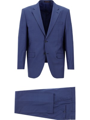 Kiğılı 4 Drop Relaxed Fit Rahat Kesim Yünlü Ekose Takım Elbise