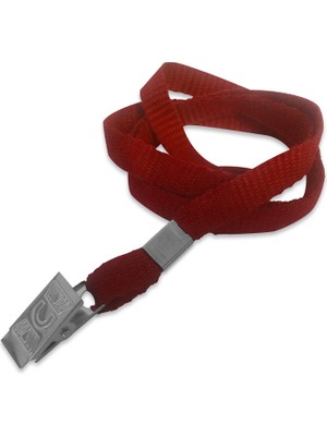 Sarff Metal Klipsli Kart Askı Ipi Kırmızı (50 Adet)-Eko