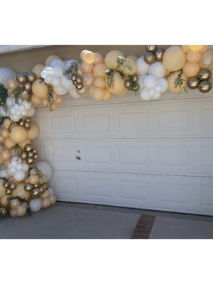 Eğlence Marketi Pastel Balon Krom Gold Balon Zinciri