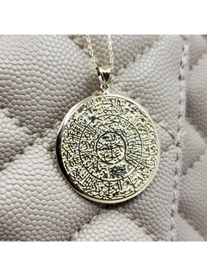 Fasek Gold Altın Kolye - Ayetel Kürsi Yazılı 14 Ayar Altın Dua Kolye