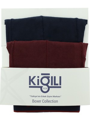 Kiğılı 2'li Pamuklu Süprem Boxer Seti