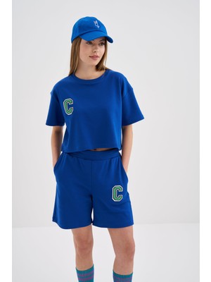 Colords Kadın Oversize C Logo Şortlu Takım