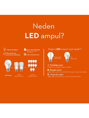 Orbus Aral A60 Ampul 6WATT Amber Rustik Dekoratif LED Ampul