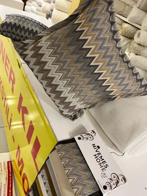 Nivemeshome Boran 01 45 x 45 Elyaf Dolgulu Kırlent