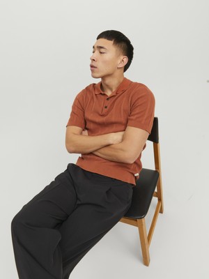 Jack & Jones Polo Yaka Kisa Kollu Triko - Bludean