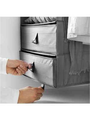IKEA Skubb Bölmeli Düzenleyici, Koyu Gri 769404593252