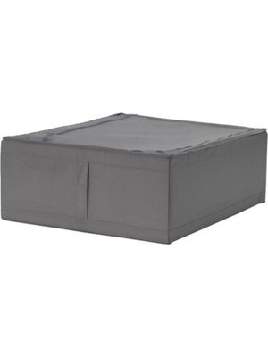 IKEA Skubb Koyu Gri Saklama Kutusu Hurç 44x55x19 cm Polyester Düzenleyici Özellikli