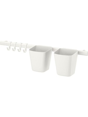 IKEA Kancalı Duvar Rayı, Mutfak Banyo Organizer, Sunnersta 60 cm